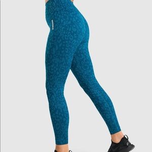 Gymshark Animal Print Seamless Scrunch Leggings